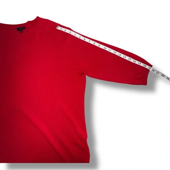 TALBOTS Audrey Cashmere Sweater - 2X Red Pop - Picture 11 of 11